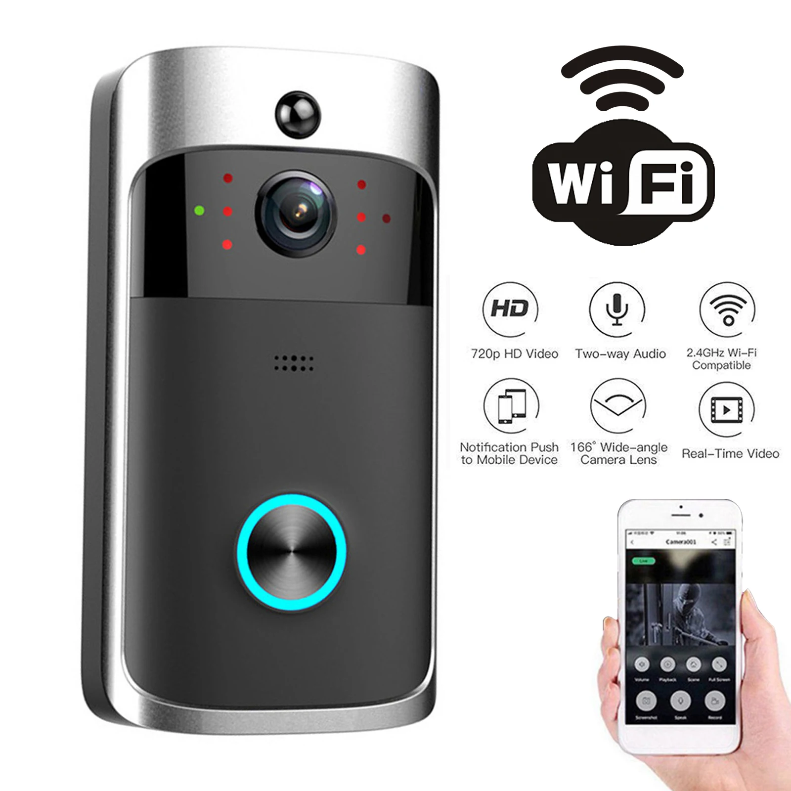 Smart Doorbell Wired - 2026 NEW V5 Video Door Bell