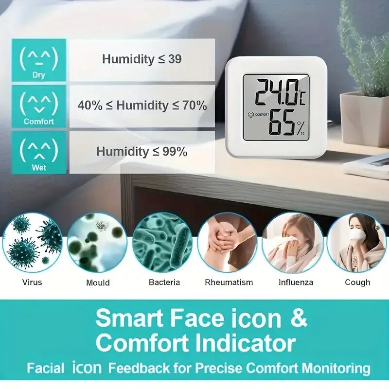 Digital Hygrometer Thermometer - Temperature Humidity Sensor 评论和价格