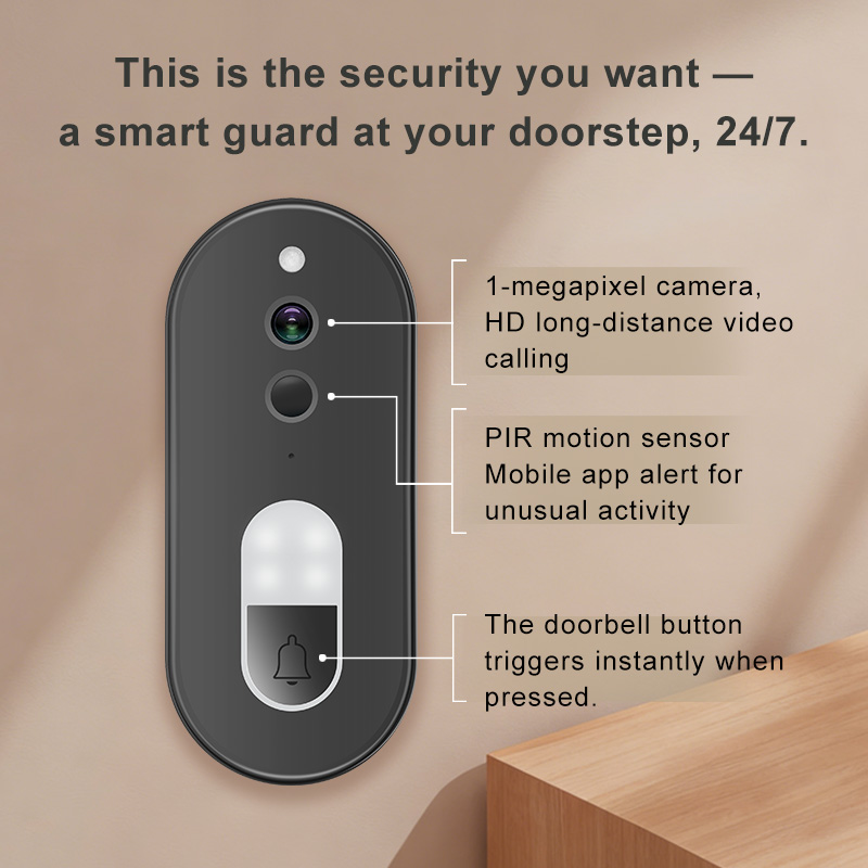 Tuya 1080P HD Wireless WiFi Vi - Smart Doorbell Wired 评论和价格