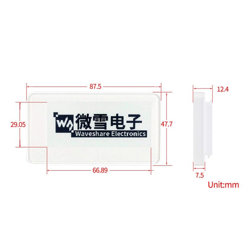 Waveshare 2.9 Inch Wireless -P - Display Epaper 2.9 评论和价格