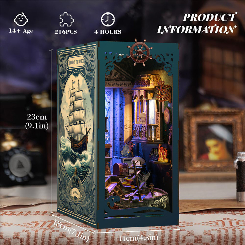 3D Wooden DIY Bookend Puzzle H - Smart Home Automation Diy 评论和价格