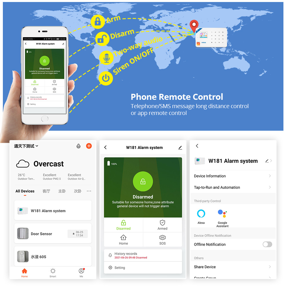 KERUI Security Alarm System Ki - Smart Home Automation Diy 评论和价格