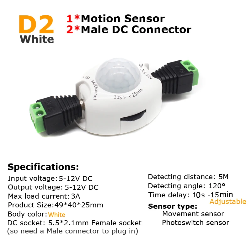 PIR Motion Sensor Switch 12V D - Motion Sensor Pir Wired 评论和价格