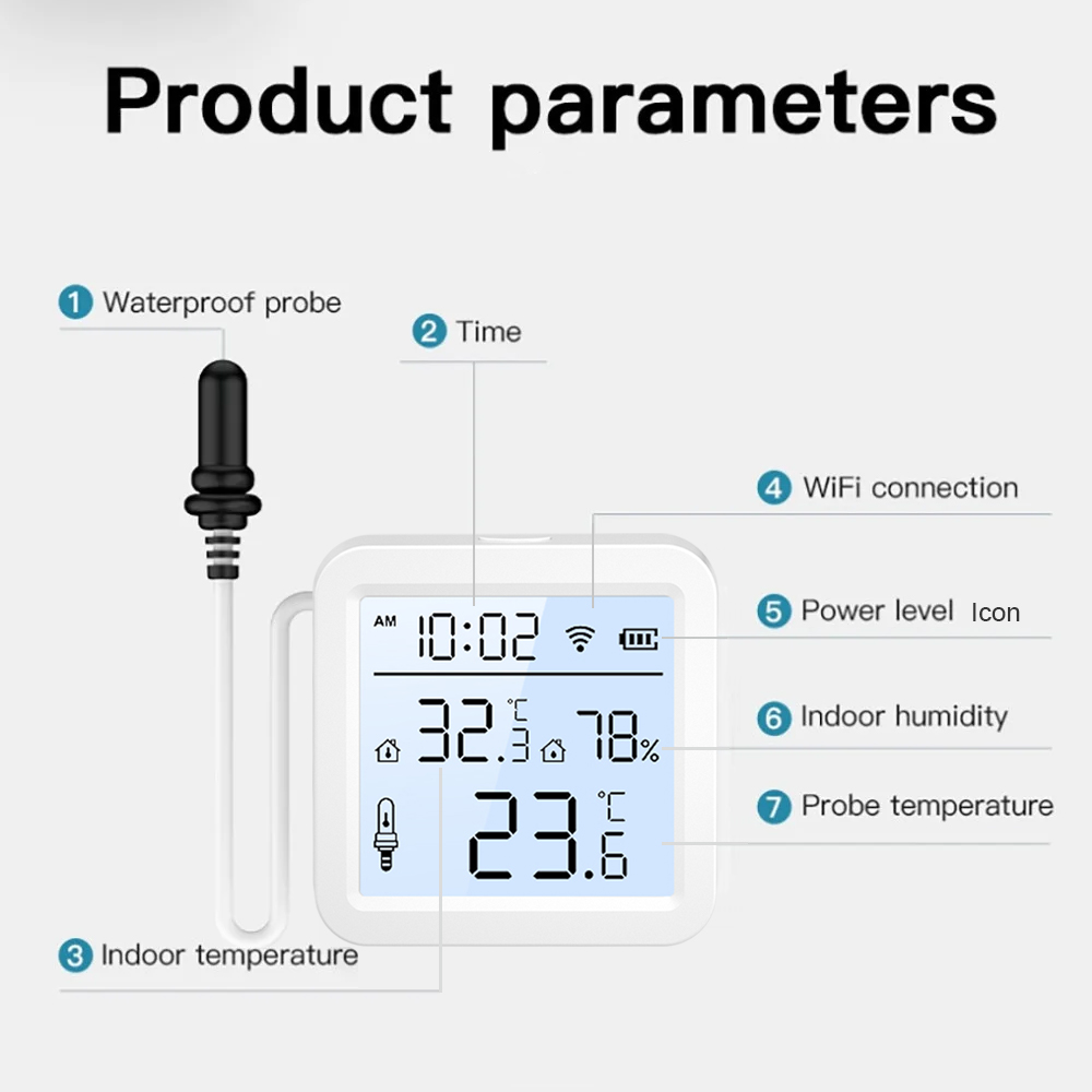 WiFi Humidity Temperature Sens - Temperature Humidity Sensor 评论和价格