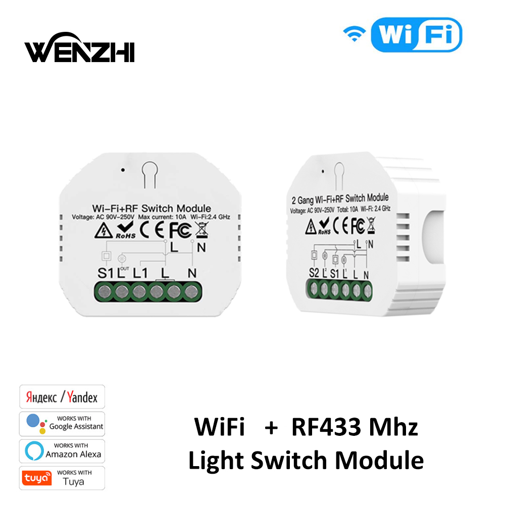 1/2Gang Light Switch DIY Modul - Home Automation Panel Diy 评论和价格