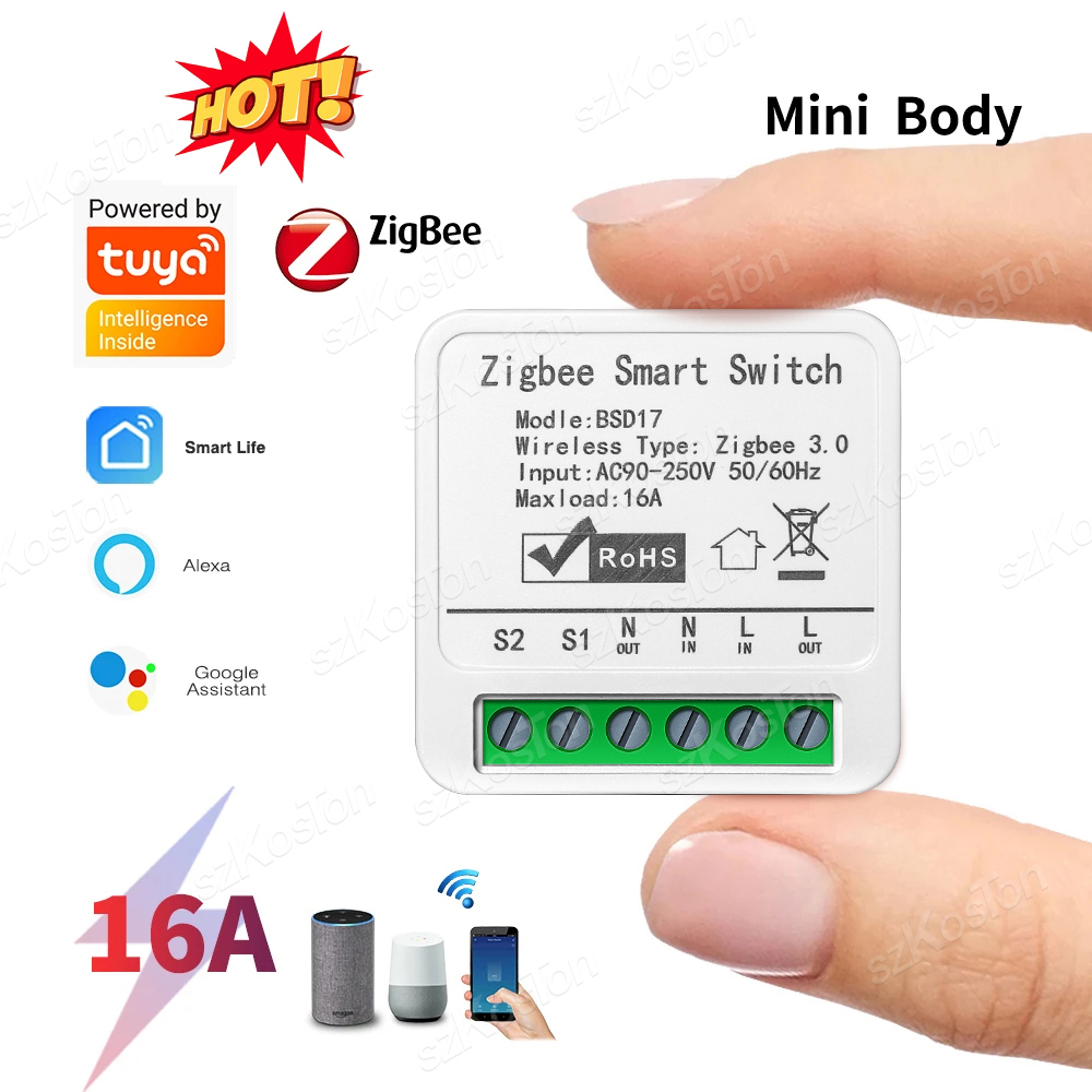16A Tuya ZigBee Smart Switch M - Smart Home Automation Diy 评论和价格